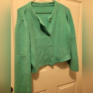 Elegant Mint Cardigan Sweater